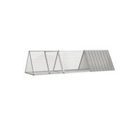 3106449 Cage pour lapin Gris 302,5x80,5x71 cm Acier galvanisé