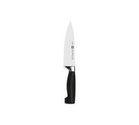 Zwilling Couteau de chef série Four Star – Lame 16 cm, Acier formule spéciale, Manche noir