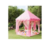Vidaxl Tente De Jeu Princesse Avec 250 Balles Rose 133x140 Cm