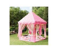 3107713 vidaXL Tente de jeu princesse avec 250 balles Rose 133x140 cm