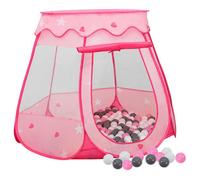 3107726 vidaXL Tente de jeu pour enfants avec 250 balles Rose 102x102x82 cm