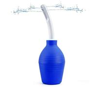 310Ml Poire a Lavement Intime Anale Anti-Retour Douche Intime Périnée Douches Anale Et Vaginale En Silicone Lavement Rectal Pour Adulte Pour Le Lavage Pour Homme Et Femme (Bleu)