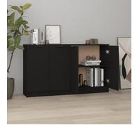 3115773 vidaXL Buffets 2 pcs Noir 60x30x70 cm Bois d'ingénierie
