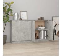 3115775 vidaXL Buffets 2 pcs Gris béton 60x30x70 cm Bois d'ingénierie