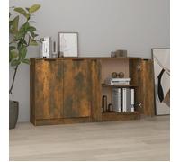 3115777 vidaXL Buffets 2 pcs Chêne fumé 60x30x70 cm Bois d'ingénierie