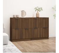3115811 vidaXL Buffets 2 pcs Chêne marron 60x30x70 cm Bois d'ingénierie
