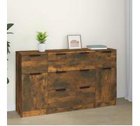 3115825 vidaXL Ensemble de buffets 3 pcs Chêne fumé Bois d'ingénierie