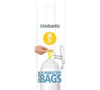[311727] Brabantia Rouleau de 20 sacs poubelle Type A - 3 Litres Blanc