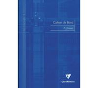 Clairefontaine Cahier de bord 3119C agrafé 7 classes A4 48 p Papier registre vert 110 g