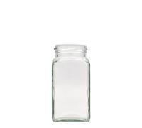 312 ml en verre carré, ouverture : Twist-Off (TO 58)