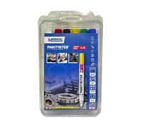 31200120 Sl.100 Marqueurs, Kit 6 Couleurs, Pointe Ogive De 2-4 Mm, Blanc/Jaune/Rouge/Bleu/Vert/Noir (Pack De 6)