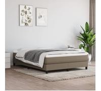 Vidaxl Cadre De Lit Taupe 140x190 Cm Tissu