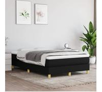 3120600 vidaXL Sommier à ressorts de lit Noir 120x200 cm Tissu