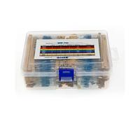 3120pcs/Box 156Value x 20pcs 1% 1/4W Metal Film Resistor Kit 1R-10M Ohm Component Pack BIANMTSW(With Box)