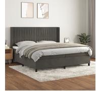 Vidaxl Cadre De Lit Gris 180x200 Cm Similicuir Gris