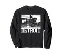 313 Detroit Michigan Code régional Vintage Skyline États-Unis Ville Sweatshirt