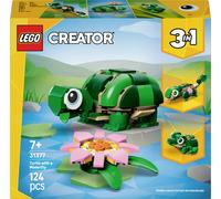 LEGO Creator 3-en-1 31377 La Tortue et la Fleur de Nénuphar - Jouet