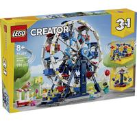 31389 LEGO® CREATOR Jouets de construction avec 3 options de construction: Grande roue, manège OVNI ou carrousel
