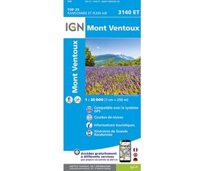 3140et mont ventoux - Échelle 1 : 25 000 - Collectif - Ign Institut Geographique National - Atlas / carte