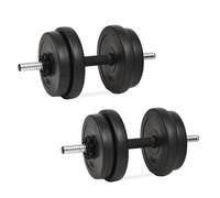 Haltères 14 pcs 20 kg Poids Barres Disques Fitness Musculation Biceps vidaXL