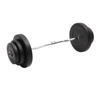 3145018 vidaXL Barre d'haltères ondulée avec plaques 60 kg