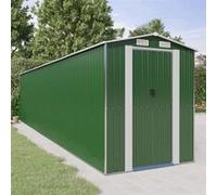 Abri de Jardin Vert 192x274x223 cm Acier Galvanisé Cabine de Stockage vidaXL
