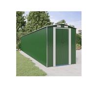 Tuinschuur 192x1021x223 cm gegalvaniseerd staal groen3147437