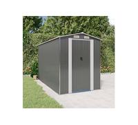 3147440 Abri de jardin Gris clair 192x357x223 cm Acier galvanisé