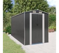 vidaXL Abri de jardin Cabane de stockage Acier galvanisé Anthracite 192x440x223 cm