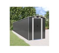 Tuinschuur 192x1021x223cm gegalvaniseerd staal antracietkleurig3147459