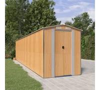 3147479 Abri de jardin Marron clair 192x855x223 cm Acier galvanisé