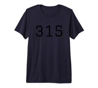 315 Code régional pour New York Syracuse T-Shirt Haut de Gamme