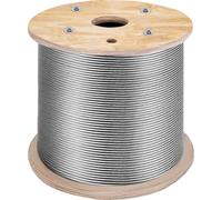 316 Câble en acier inoxydable Câble métallique 1x19 300 M, câble en acier Câble métallique Acier Force de rupture minimale 8,3 KN, câble métallique en acier inoxydable Résistance à la traction 1570 MP