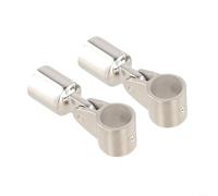 316 Capuchon coulissant en acier inoxydable pour Bimini Top Hardware - 2 mâchoires coulissantes et manchon, convient pour tube rond de 22/25 mm, surface polie, lot de 2 pièces (25 mm)