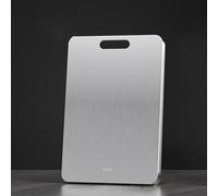 316 Planche A Decouper en Inox, Planche À Decouper, Planche Titane, Double Face Facile À Nettoyer, Épaissie, Solide et Durable, De Qualité Alimentaire, Préparation Repas Du Camping Familial en Plein A