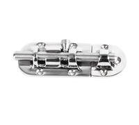 316 Stainless Steel Sliding Bolt Door Latch Lock - 110 x 38 mm High Accuracy Electrolytic Polished Finish for Marine and Industrial Use Corrosion Resistant Hardware for Cabinets