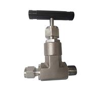 316 Virole en acier inoxydable de type aiguille Valve à haute température pression laboratoire Needle 1/2" 1/4 NPT,Utilitaire universel(DN10 to DN8)
