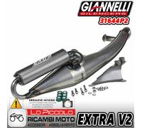 Marmitte Homologuée Giannelli Extra V2 APRILIA (Moteur Piaggio) TITANIO 31644P2