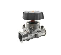 316L Stainless Steel Sanitary Quick Install Diaphragm Valve Tri-Clamp Valves For Beer, Dairy Products(12.7mm)