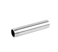 316L Stainless Steel Single Wire 300MM Extended Pipe External Wire External Thread Extended Welded Plumbing Fittings 4/6 Minutes 1 inch Seamless Pipe(G1/2) Plumbing Fittings