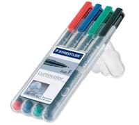 [316WP4-ASS] STAEDTLER Lot de 4 Lumocolor marqueur non-permanent 316F Assortis