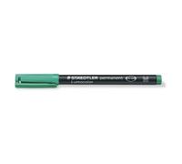 [317-5-3] STAEDTLER Lot de 3 marqueurs permanent "Lumocolor 317M", vert, Trac...