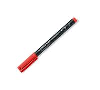Staedtler Marqueur Lumocolor Permanent F 318-2 Rouge DRY SAFE Résistant à l'eau
