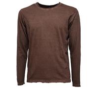 3180K maglia uomo LIU JO brown effect delave' cotton t-shirt man