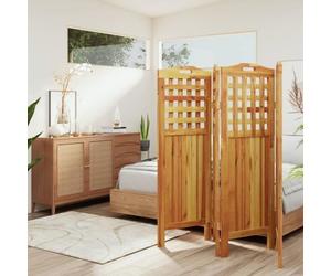 318548 vidaXL Cloison de séparation 4 panneaux 162x2x115 cm Bois d'acacia