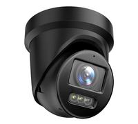 318netech Caméra IP 8MP 4K PoE tourelle avec image colorée 24h/24, 7j/7, lumière stroboscopique et avertissement sonore, détection humain/véhicule, audio bidirectionnel, H.265+, étanchéité IP67
