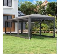 vidaXL Tente de fête 319244 – 8 parois latérales en maille – Anthracite 3x9 m