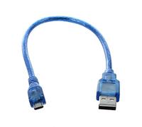 31CM Cable USB 2.0 A Male vers Micro B 5 Broches Male Bleu
