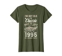 31e Anniversaire Né en 1995 Voiture de Collection T-Shirt, Femme, Olive, L