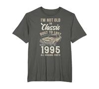 31e Anniversaire Né en 1995 Voiture de Collection T-Shirt, Homme Grandes Tailles, Asphalte, 3X Tall
